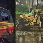 ആലപ്പുഴയില്‍ കെഎസ്ആര്‍ടിസി ബസിലേക്ക് കാര്‍ ഇടിച്ചുകയറി; മെഡിക്കല്‍ വിദ്യാര്‍ത്ഥികളായ അഞ്ചു പേര്‍ മരിച്ചു