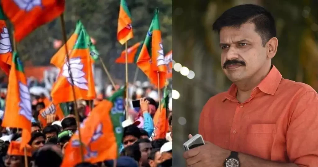‘ഒറ്റുകാര സന്ദീപേ, പട്ടാപകലിൽ പാലക്കാട് നിന്നെ ഞങ്ങള്‍ എടുത്തോളാം’; സന്ദീപ് വാര്യർക്കെതിരെ കൊലവിളിയുമായി യുവമോര്‍ച്ച